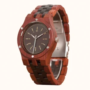 Montre en Bois d’Ébène et Padouk