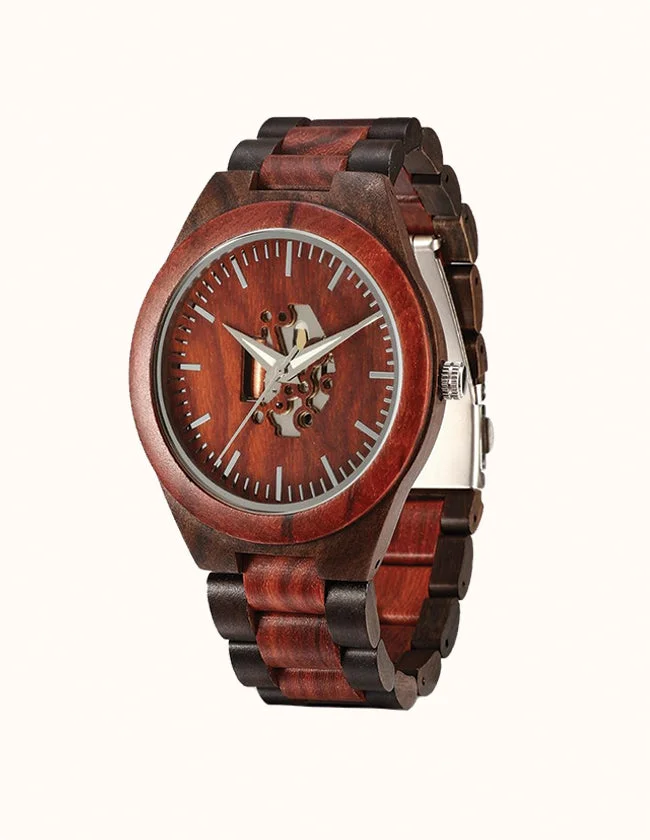 Montre en Bois d'Ébène et de Santal