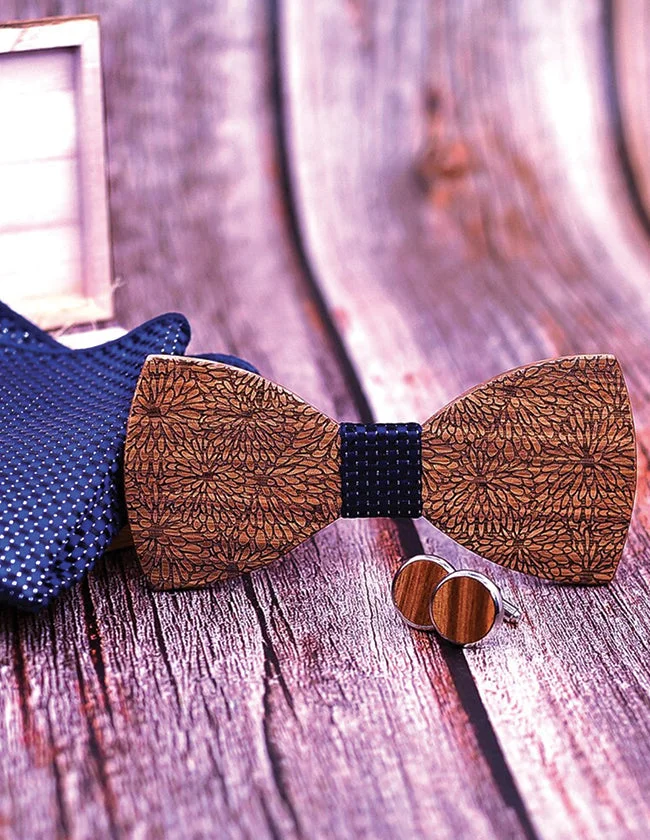 Coffret Nœud Papillon en Bois