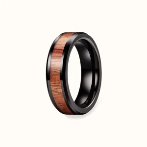 Bague en Bois Solitaire