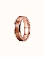 Bague en Bois Dorée