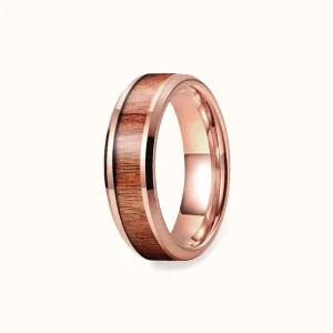 Bague en Bois Dorée