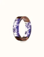 Bague en Bois Naturel et Résine