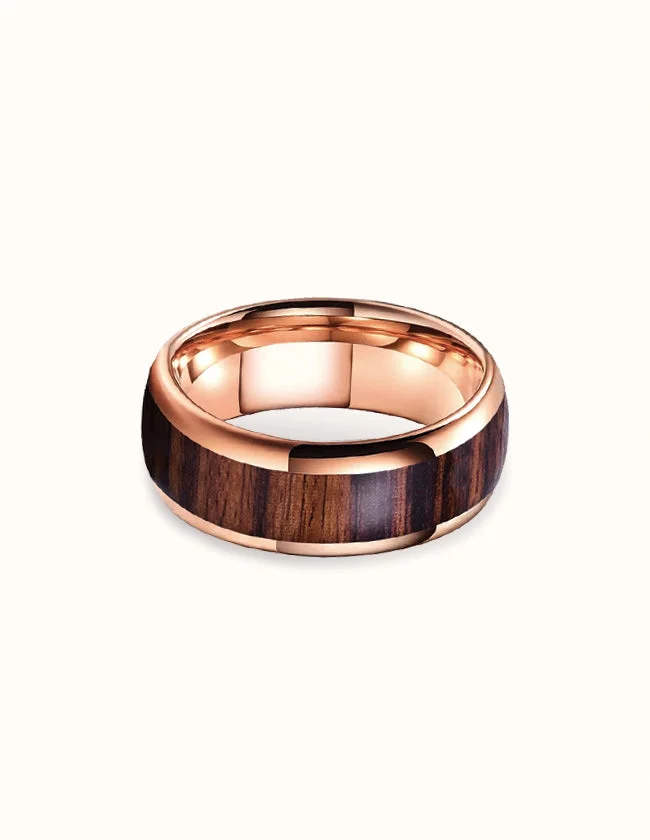 Bague en bois brut