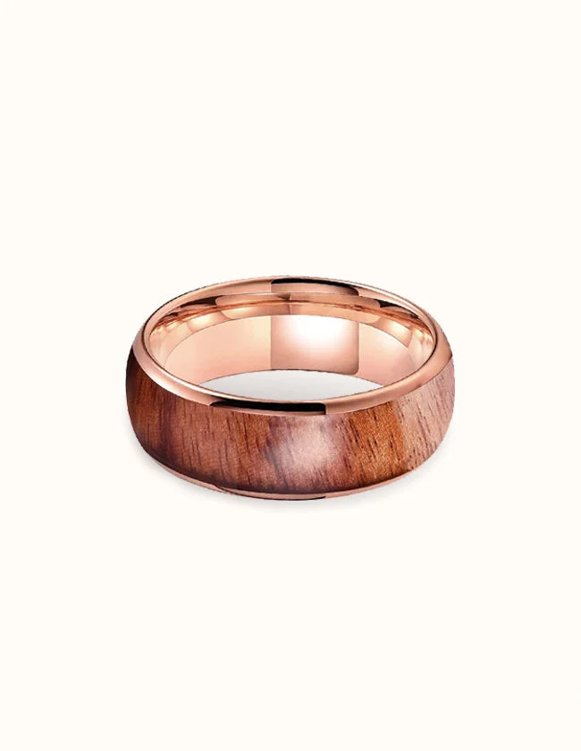 Bague en Bois de Koa Hawaïen