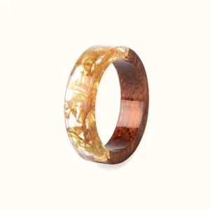 Bague en Bois et Résine Originale