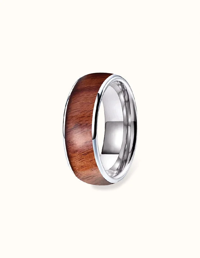 Bague en bois naturel