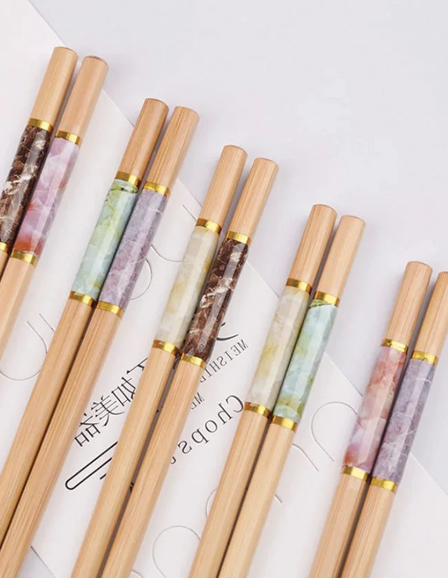 Baguettes chinoises en marbre
