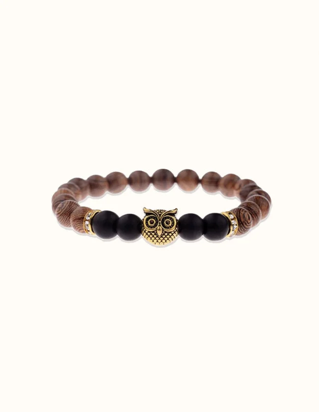 Bracelet en Bois et Onyx Noir – Image 5