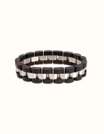 Bracelet en Bois Noir pour Homme