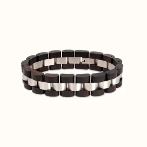 Bracelet en Bois Noir pour Homme