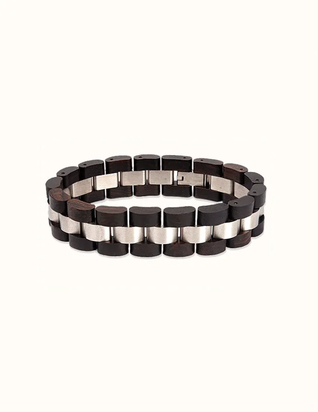 Bracelet en Bois Noir pour Homme