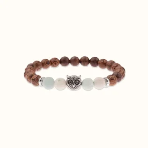 Bracelet en Bois Chouette