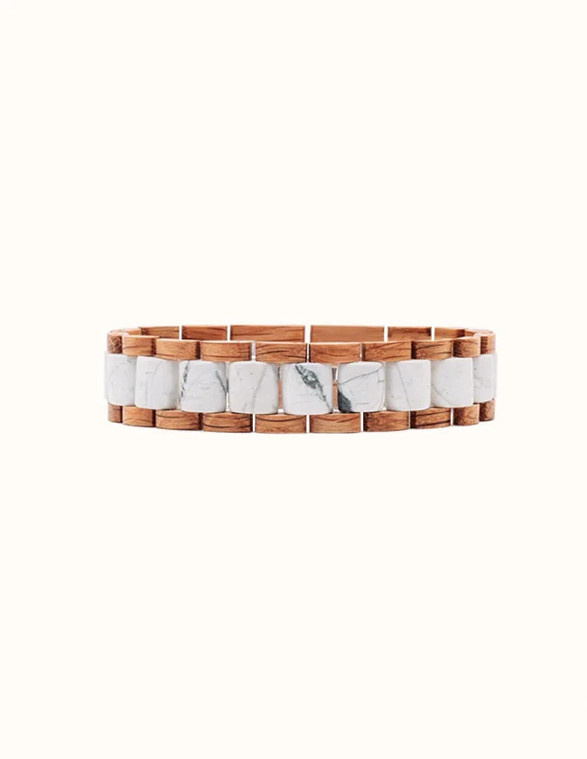 Bracelet en Chêne et Pierre
