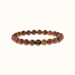 Bracelet Tibétain en Bois Naturel