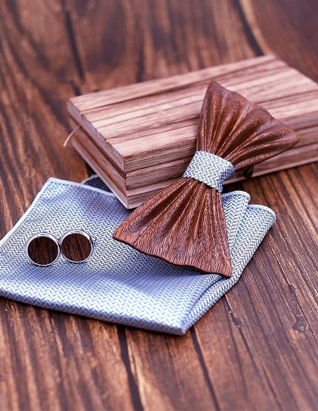 Coffret de Nœud Papillon au Style Vintage