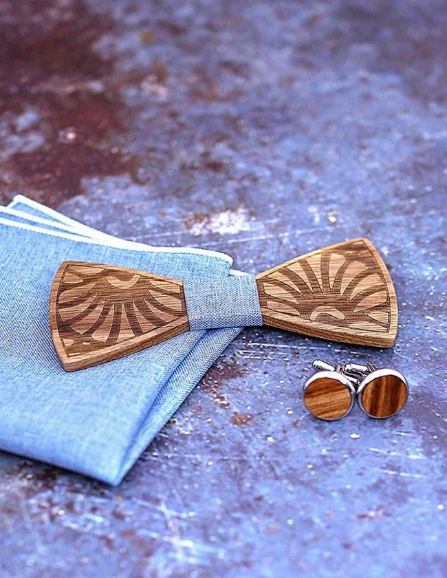 Coffret Nœud Papillon Motif Monstera – Image 3