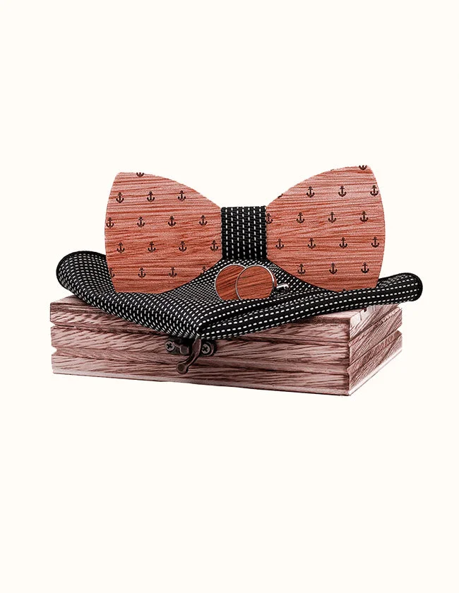 Coffret Nœud Papillon Ancre Marine