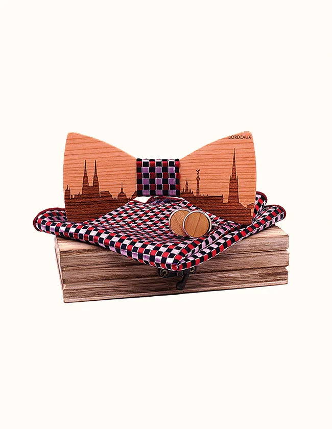 Coffret Nœud Papillon Bordeaux
