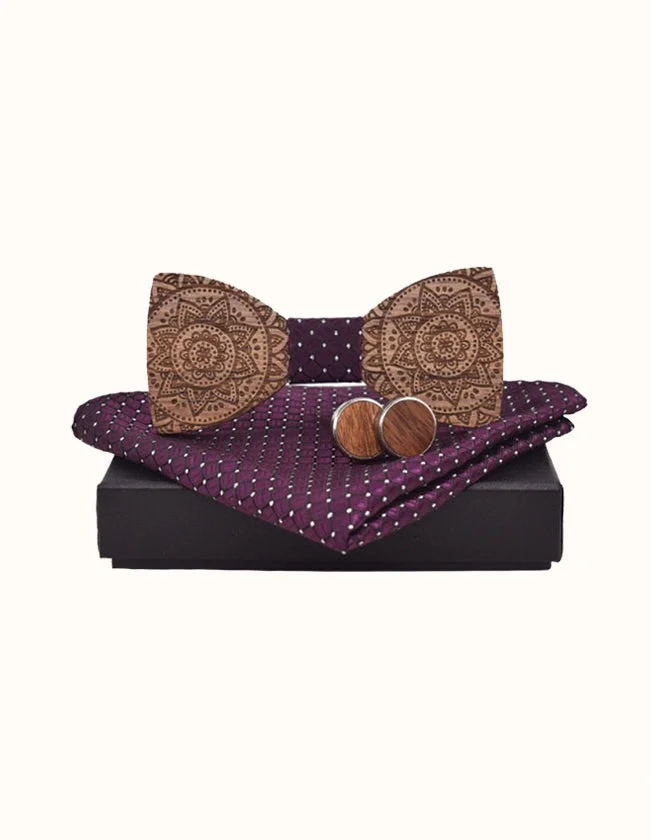 Coffret Nœud Papillon Bordeaux