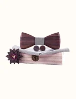 Coffret Nœud Papillon en Bois Homme