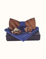 Coffret Nœud Papillon en Bois Massif