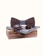 Coffret Nœud Papillon Motif Exotique