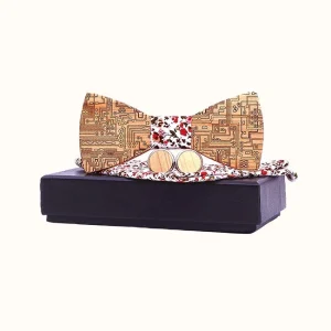 Coffret Nœud Papillon Motif Électronique