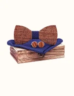 Coffret Nœud Papillon Motif Fleur