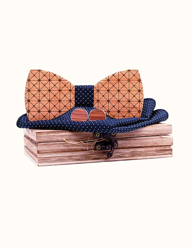 Coffret Nœud Papillon Motif Géométrique