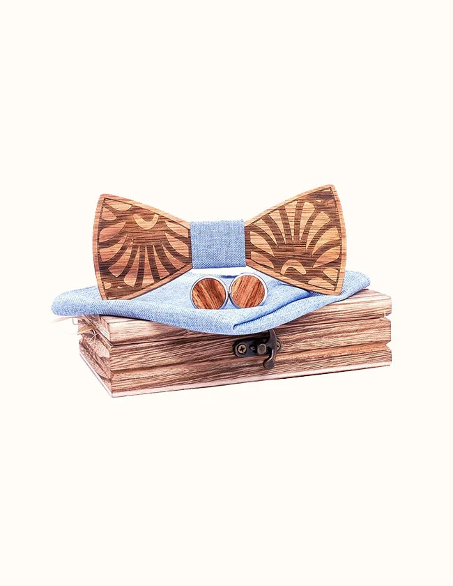 Coffret Nœud Papillon Motif Monstera