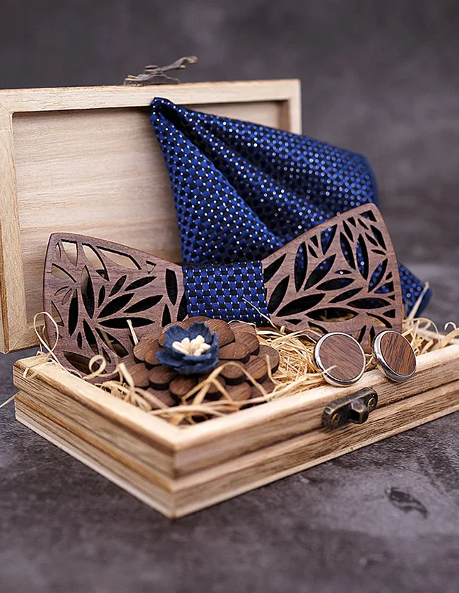 Coffret Nœud Papillon en Bois