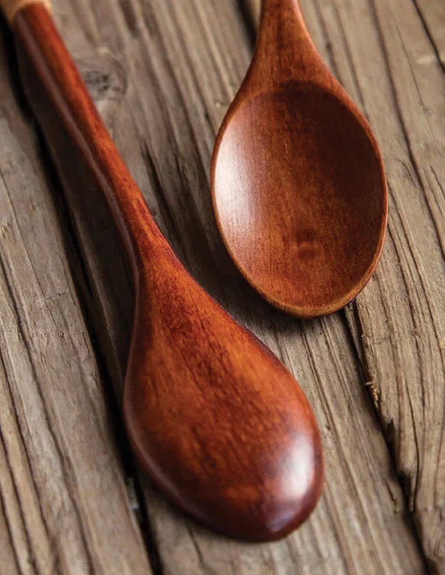 Coffret de 2 Cuillères de Table en Bois – Image 4