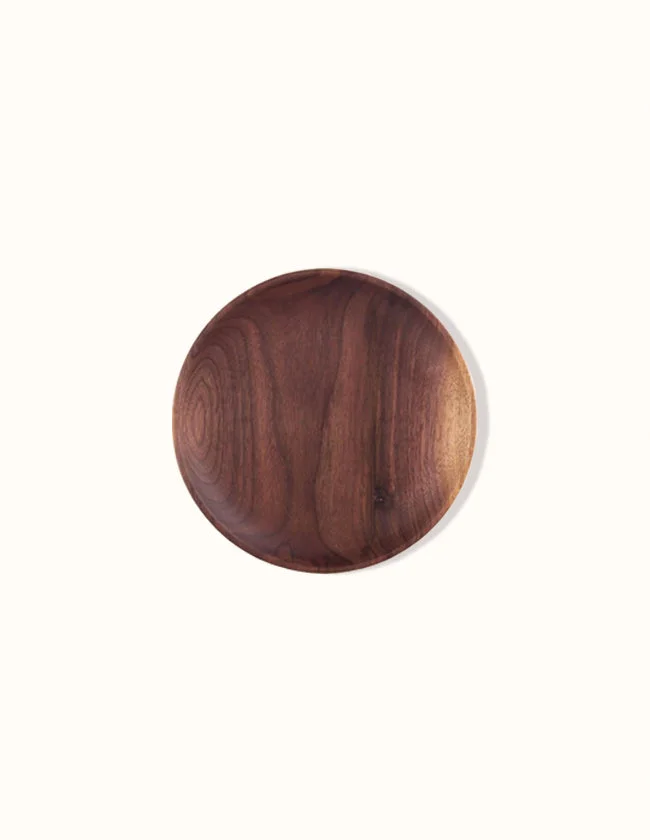 Assiette à Dessert Ronde en Bois