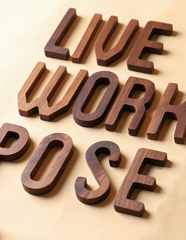 Lettre U en Bois Écologique