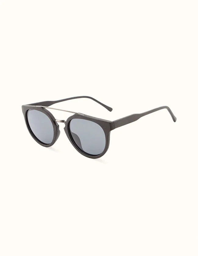 Lunettes en bois gris