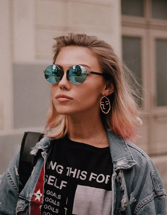 Lunettes Rondes en Bois