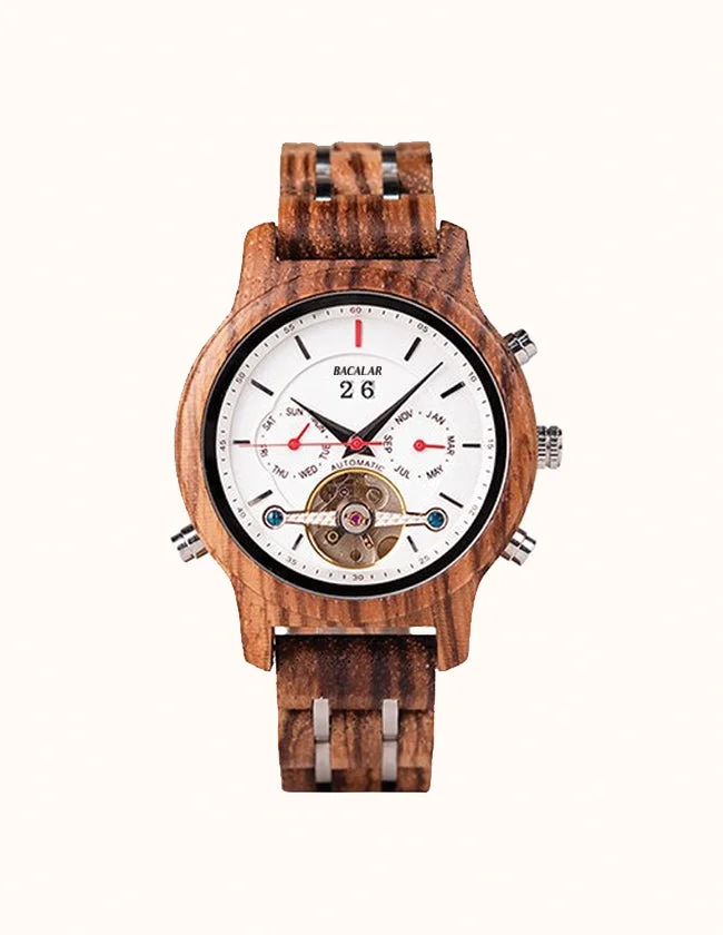 Montre Automatique en Bois pour Femme