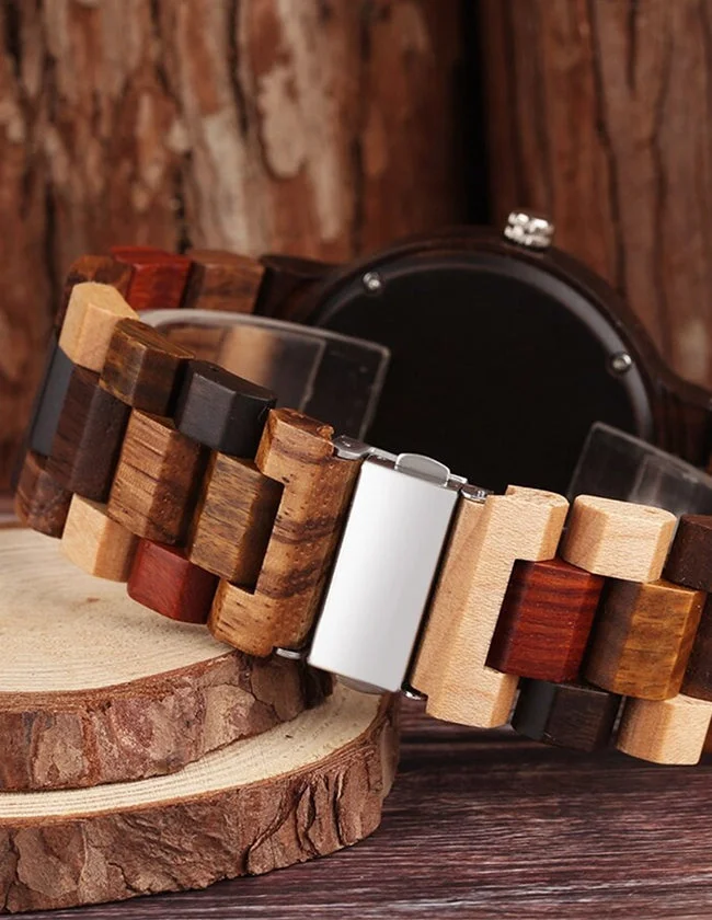 Montre en Bois Multicolore – Image 4