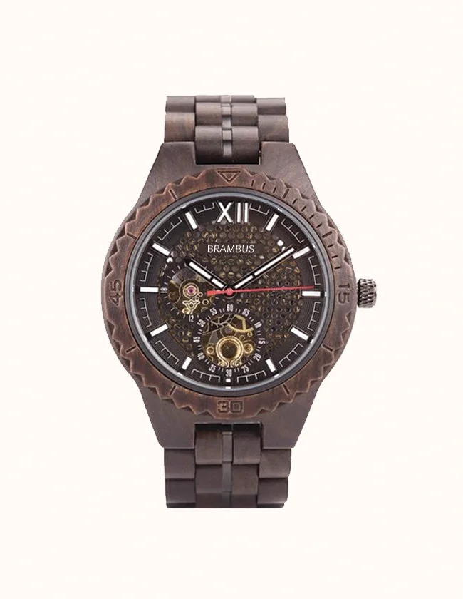 Montre en Bois avec Cadran Anthracite