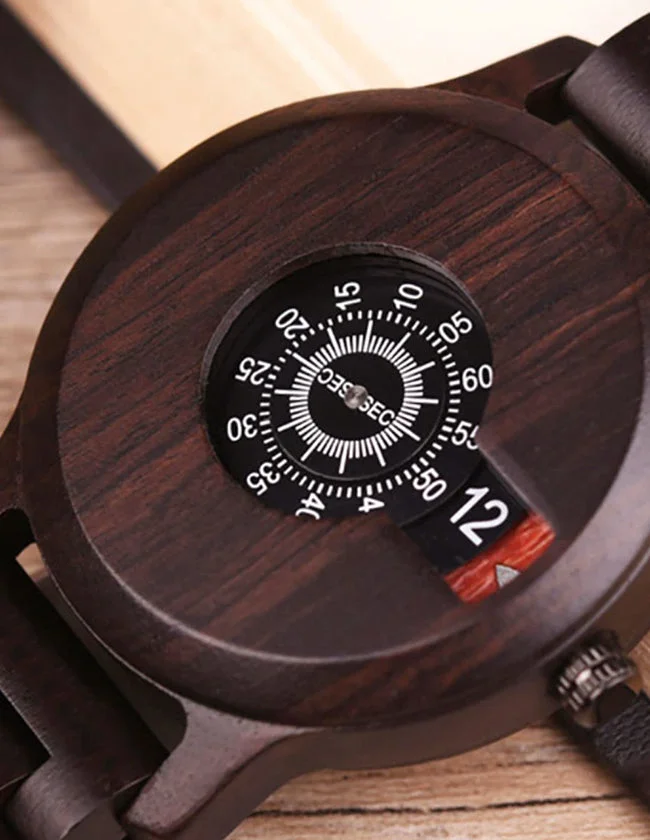 Montre Atypique en Bois – Image 2