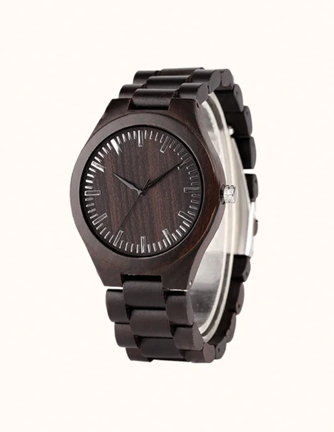 Montre en Bois Chocolat