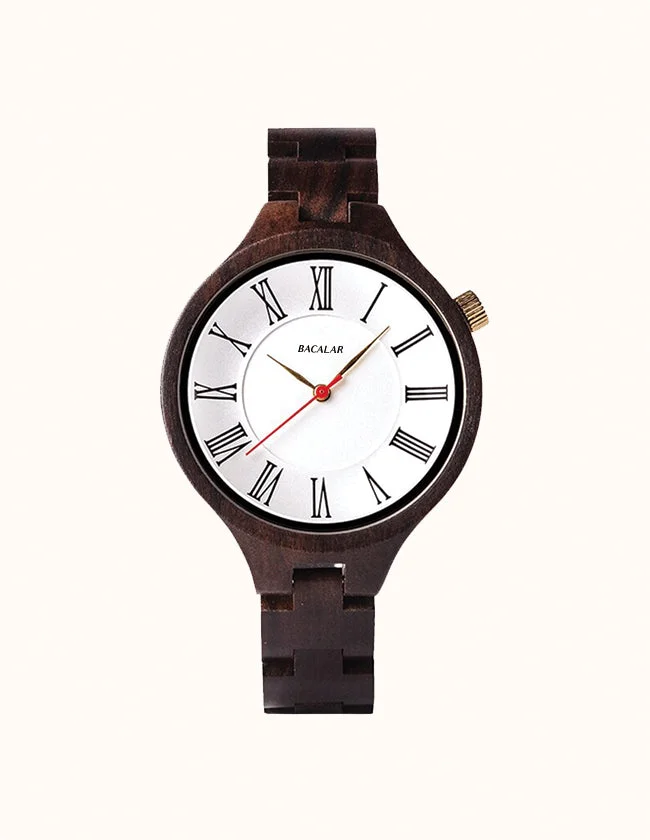 Montre en Bois d'Ébène