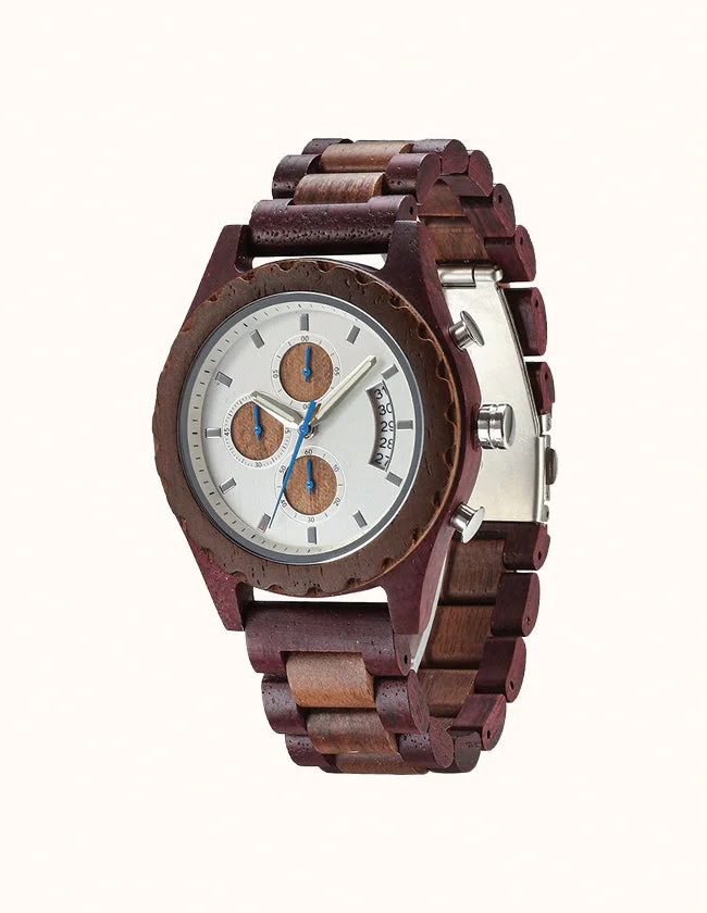 Montre en Bois de Noyer et Cocobolo