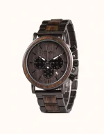 Montre en Bois de Noyer pour Homme