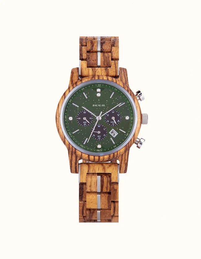 Montre en Bois de Zingana pour Femme