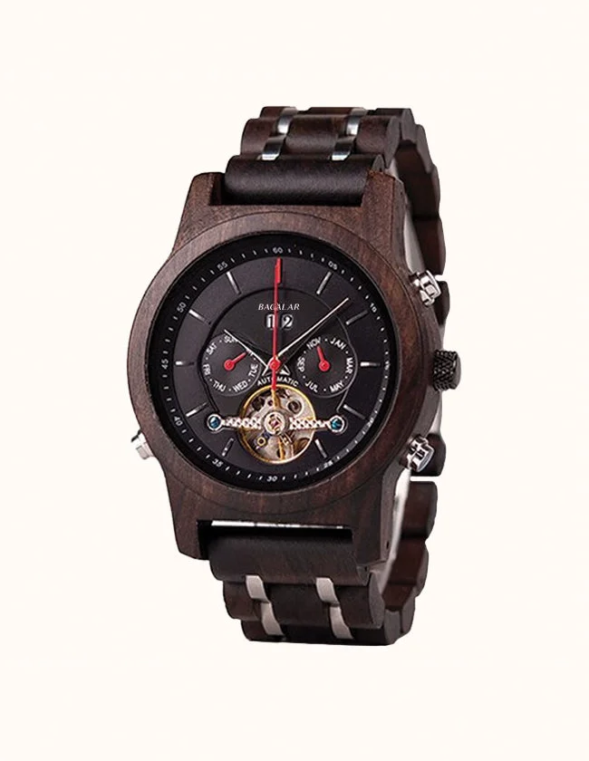 Montre en Bois d’Ébène Automatique