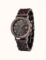 Montre en Bois d'Ébène Noir