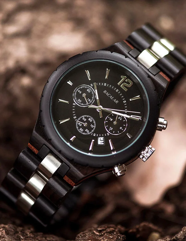 Montre en Bois Massif et Renouvelable