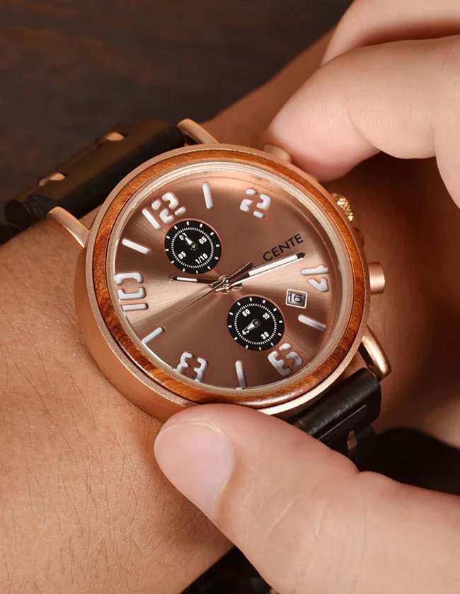 Montre en Bois et Acier – Image 3